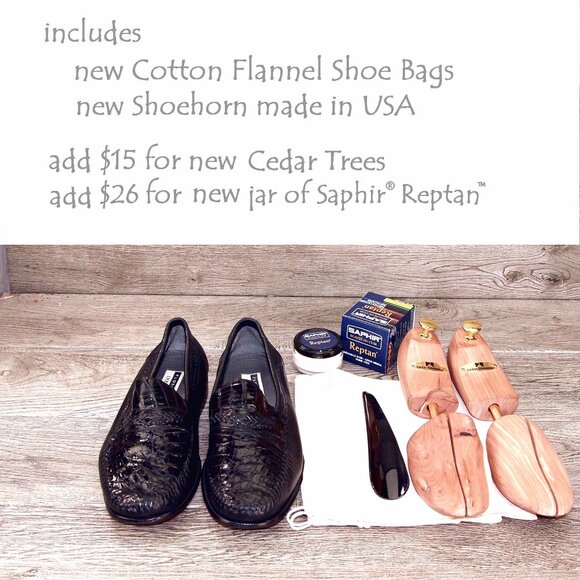 $499 Nordstrom Florsheim Imperial CAIMAN Alligator 8 EEE Wide * add $15 Trees main image 4